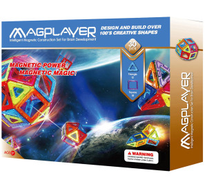 Magplayer Rainbow Set Kids Magnetic Toys Puzzles Recyclable